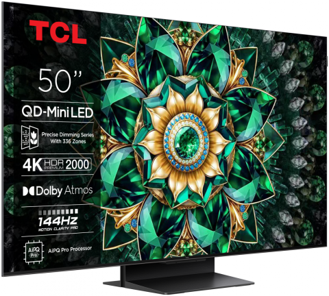 Televizor TCL QD-MiniLED 50Q7C, 126 cm, Smart Google TV, 4K Ultra HD, 144Hz [1]