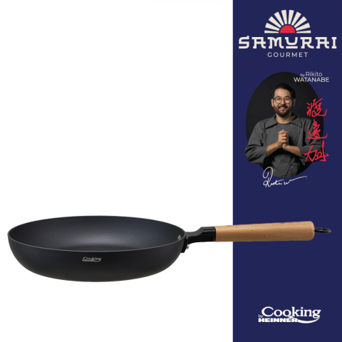 Tigai si seturi - TIGAIE ALUMINIU 26X5 CM, RIKITO WATANABE, SAMURAI GOURMET, COOKING BY HEINNER