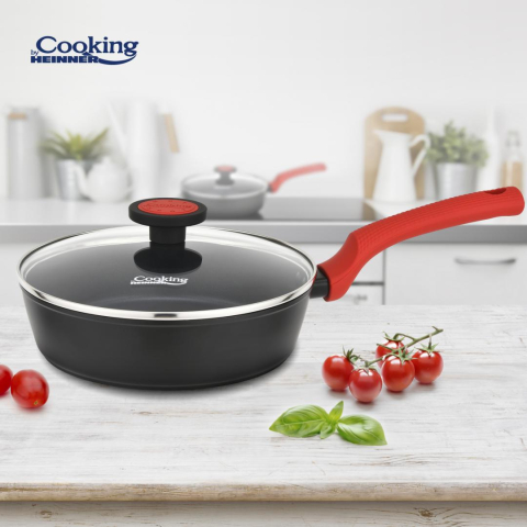 TIGAIE ALUMINIU FORJAT + CAPAC 24X6.5 CM, REDMOON, COOKING BY HEINNER [4]