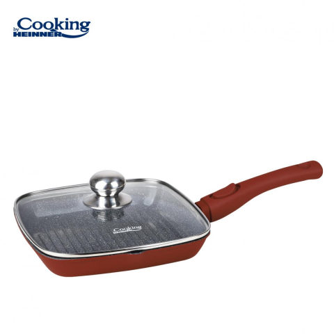 TIGAIE GRILL ALUMINIU TURNAT+CAPAC 24x4 CM,CALABRIA, COOKING BY HEINNER [1]