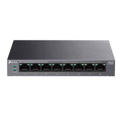 Switch-uri - Switch TP-LINK LS108GP, Gigabit, 8 porturi, PoE