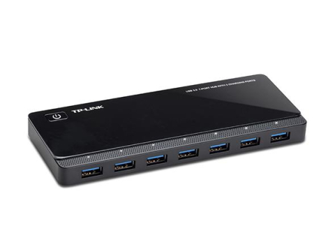 Hub USB TP-Link UH720, USB-A, 7 porturi, Negru [1]