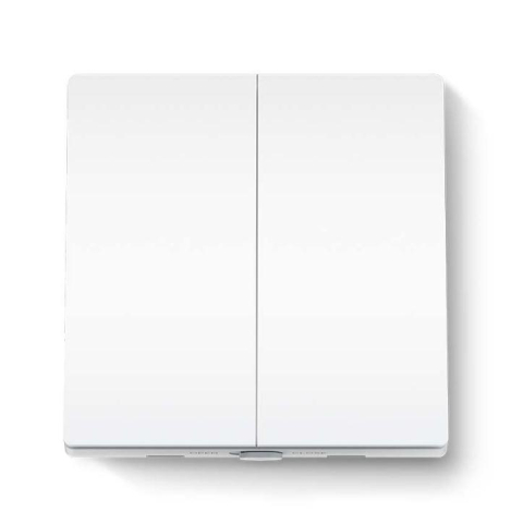 Automatizari casa - TP-LINK TAPO S220 intrerupator inteligent dublu (NECESITA HUB TAPO), Wireless: 868 MHz, incarcare maxima: 600 W LED/600W CFL/1000W INC/1000WFTL/Ventilator de 50 W, Dimensiuni: 87.1 × 86 × 41 mm, Alime