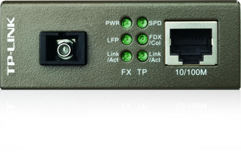"Omada 10/100 Mbps RJ45 to 100 Mbps Single-mode SC WDM Bi-Directional Fiber Converter PORT: 1× 100Mbps SC Port, 1× 10/100M RJ45 Port (Auto MDI/MDIX) SPEC: Full-duplex, Tx:1550 nm, Rx:1310 nm, Up to 20 [2]