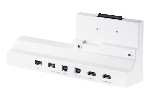 Tray conectivitate pentru display interactiv SAMSUNG Flip 2 55"/65"; HDMI Out, Conectivitate NFC pentru proiectarea telefonului pe display; aduce mufele din spate in fata pentru convenienta. [1]