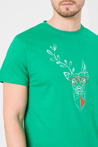 TRICOU CERB FAMILIE BARBATI K GREEN-XXL [4]