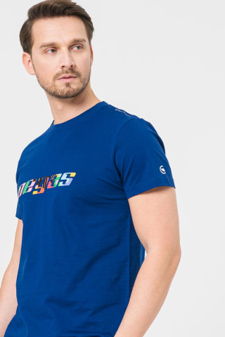 TRICOU LOGO MULTICOLOR BARBATI ROYAL BLUE-L [4]