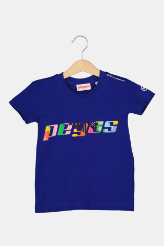 Tricouri - TRICOU LOGO MULTICOLOR COPII ROYAL BLUE-12