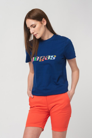 Tricouri - TRICOU LOGO MULTICOLOR FEMEI ROYAL BLUE-XS