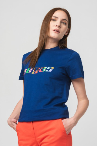 TRICOU LOGO MULTICOLOR FEMEI ROYAL BLUE-XS [3]