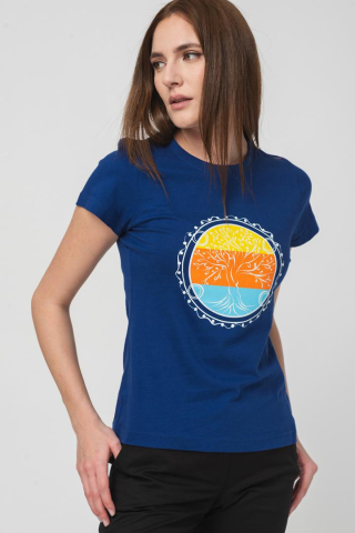 Tricouri - TRICOU ROATA FAMILIE FEMEI ROYAL BLUE-S