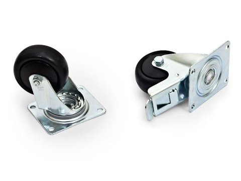 Servere, Componente & UPS - Set 4 roti Triton 2 roti cu frana, incarcare maxima 800kg