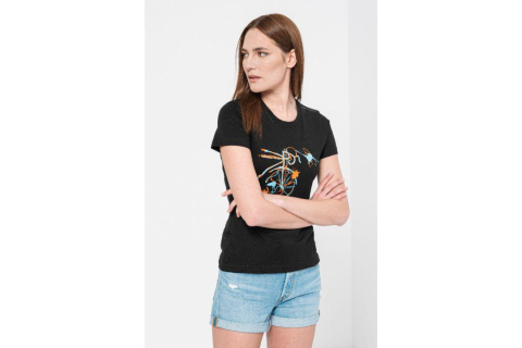 Tricouri - TSHIRT CASUAL F BICICLETA COLOR BLACK-L