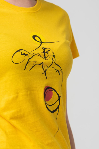 TSHIRT CASUAL F CAL PEGAS YELLOW-L [5]