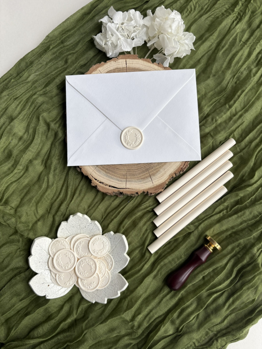 Baton Ceară Sigilii Alb Murdar – Eleganță Evenimente | AnArt Boutique [4]