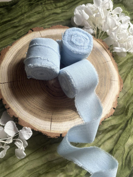 Panglică de bumbac bleu pentru decor elegant | AnArt Boutique [3]