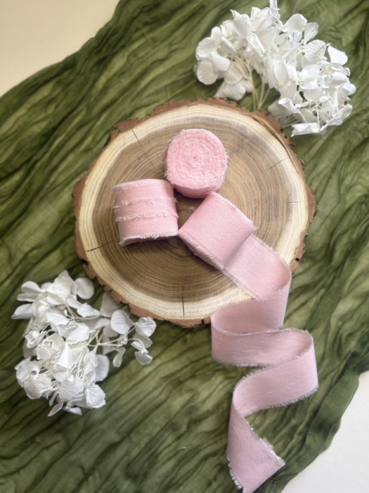 Panglică de bumbac roz pentru decor elegant | AnArt Boutique [1]