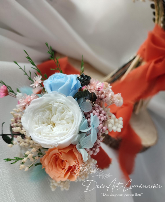 Panglică de mătase portocaliu pentru decor elegant | AnArt Boutique [4]
