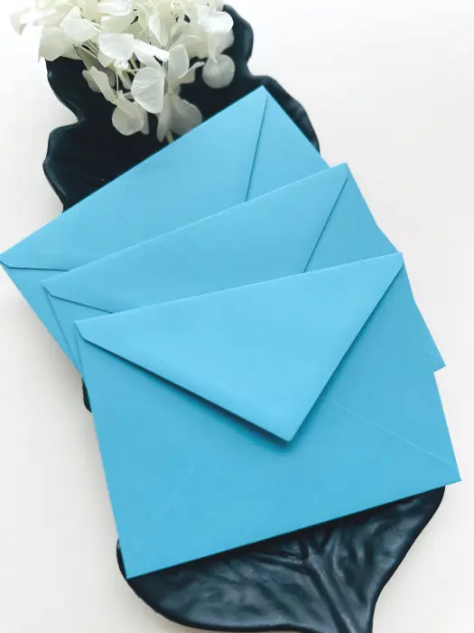 Plic albastru azur 110 g pentru invitații | AnArt Boutique [2]