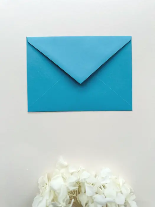 Plic albastru azur 110 g pentru invitații | AnArt Boutique [3]