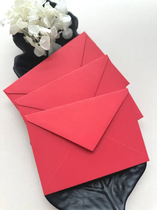 Plic roșu 110g pentru invitații elegante – AnArt Boutique [2]