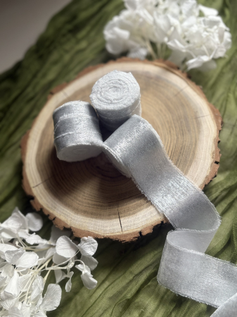 Panglica - Panglică cu reflexii fine argintie pentru decor elegant | AnArt Boutique