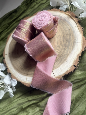 Panglică cu reflexii fine roz pentru decor elegant | AnArt Boutique [2]