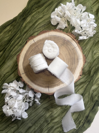 Panglica - Panglică de bumbac alba pentru decor elegant | AnArt Boutique