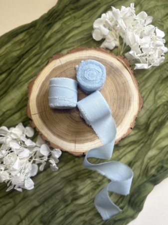 Panglica - Panglică de bumbac bleu pentru decor elegant | AnArt Boutique