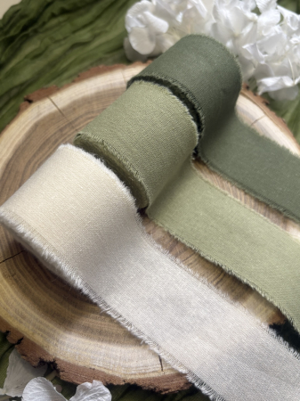 Panglică de bumbac verde olive pentru decor elegant | AnArt Boutique [1]