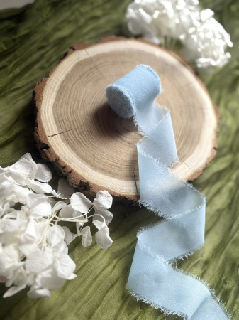 Panglica de matase - Baby blue [3]
