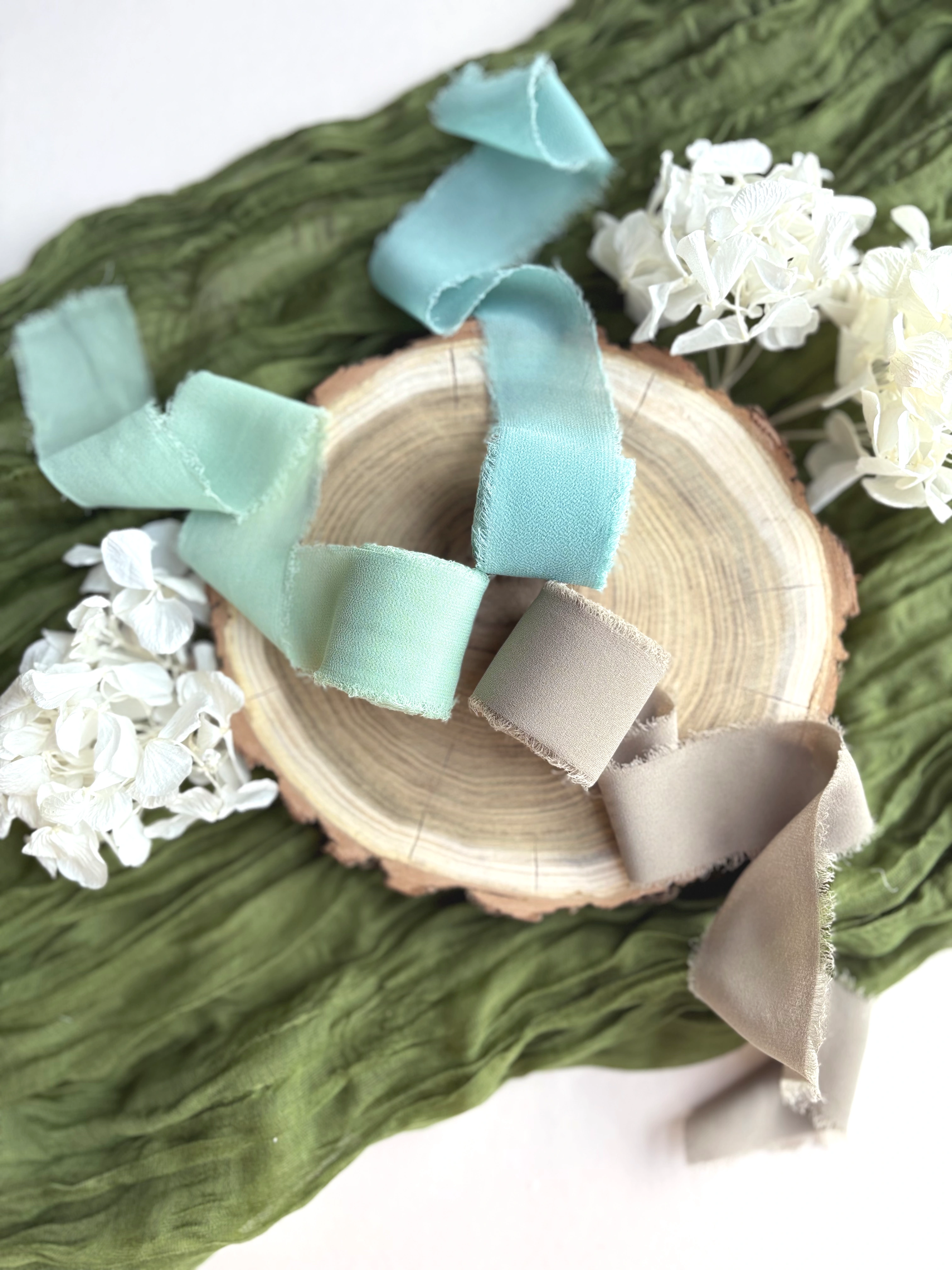 Panglică de mătase Blue Aqua pentru decor elegant | AnArt Boutique [2]