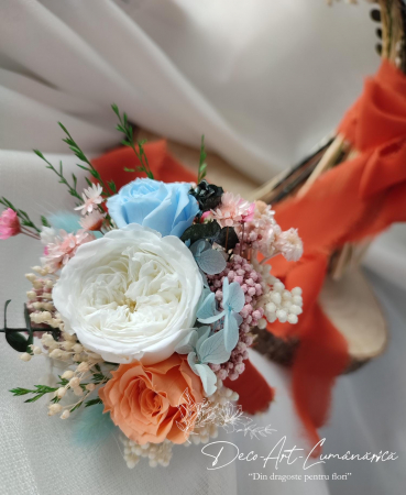 Panglică de mătase portocaliu pentru decor elegant | AnArt Boutique [3]