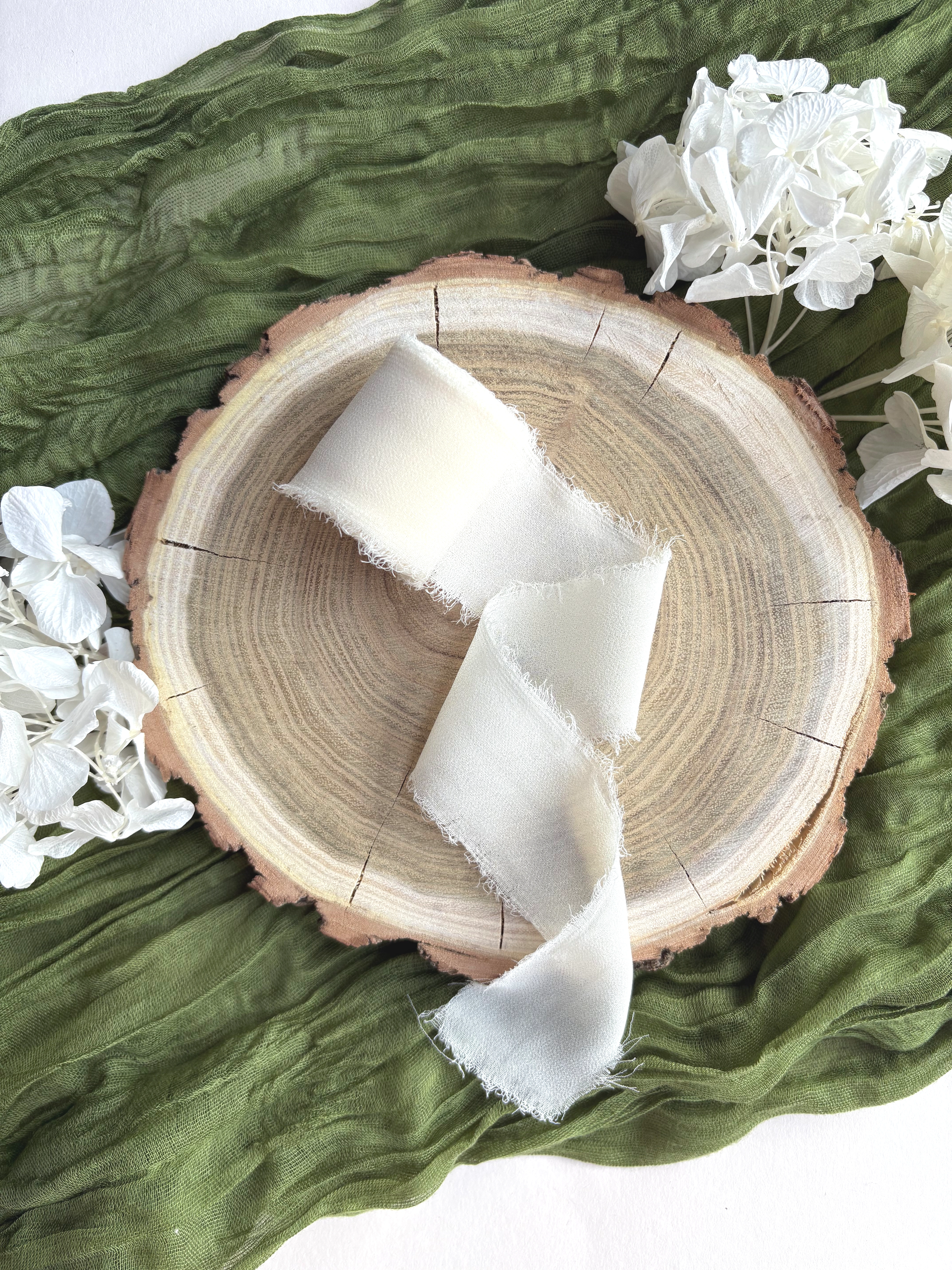 Panglică din mătase ivoire pentru decor și invitatii | AnArt Boutique