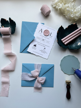 Panglică de mătase roz pudrat pentru cadouri si invitatii | AnArt Boutique [3]