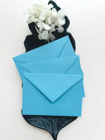 Plicuri C6 - Plic albastru azur 110 g pentru invitații | AnArt Boutique