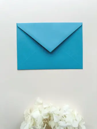 Plic albastru azur 110 g pentru invitații | AnArt Boutique [2]