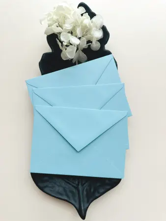 Plicuri C6 - Plic albastru pastel 115 g pentru invitatii | AnArt Boutique