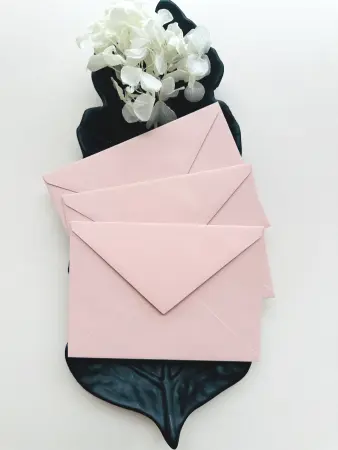 Plicuri C6 - Plic roz pudrat 110g pentru invitații și scrisori | AnArt Boutique
