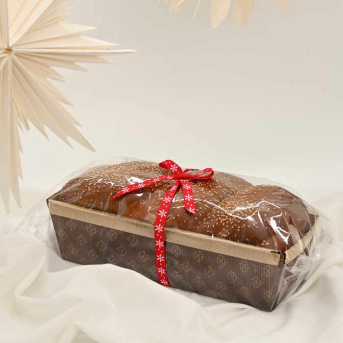 Cozonac cu nucă, cacao, rahat și stafide [4]