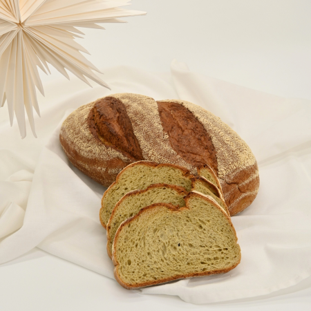 Pâine cu maia de secară și matcha [1]