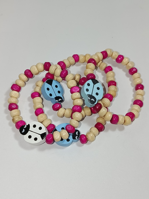 Petală de Roz și Noroc de Gărgăriță – Brățară Mărțișor din Lemn [3]