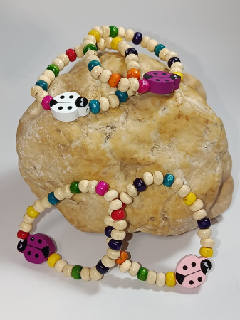 Promotie 3-5 bratari colorate de lemn [9]