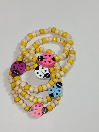 Rază de Soare și Noroc – Brățară Mărțișor din Lemn cu Gărgăriță Veselă [2]