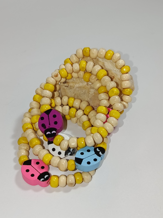 Rază de Soare și Noroc – Brățară Mărțișor din Lemn cu Gărgăriță Veselă [1]