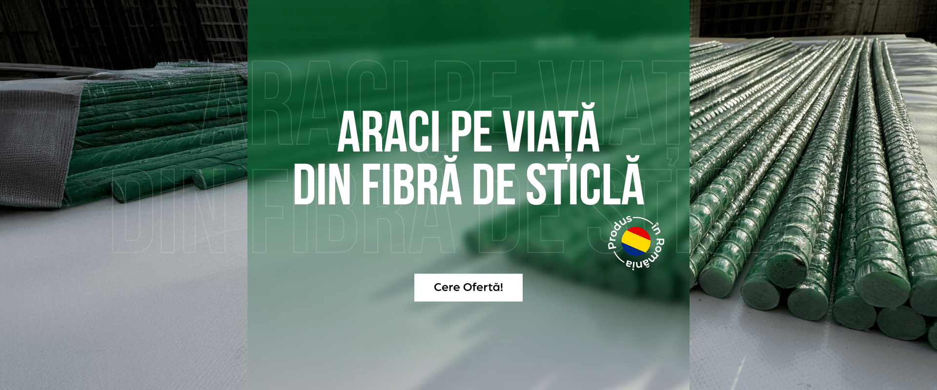Araci pe viata din fibra de sticla