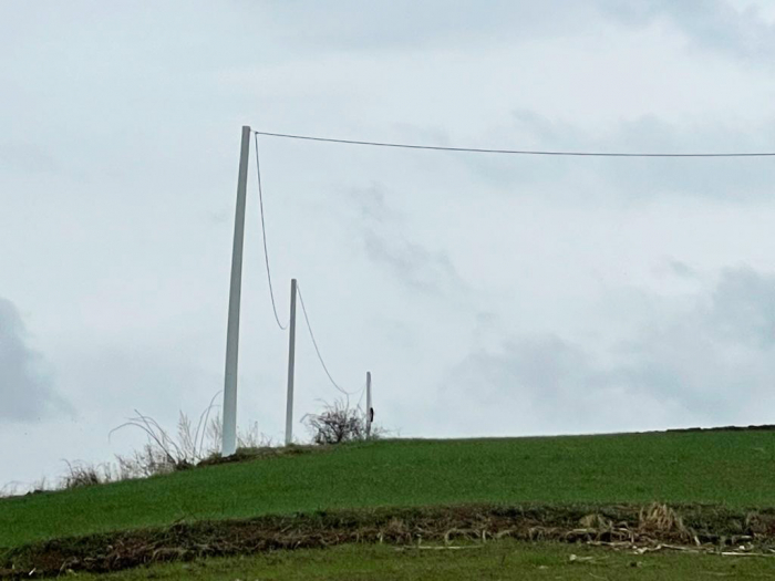 STÂLP DE COLȚ DIN FIBRĂ DE STICLĂ PENTRU TELECOMUNICAȚII  SCO-Tc-8 (8M) [1]