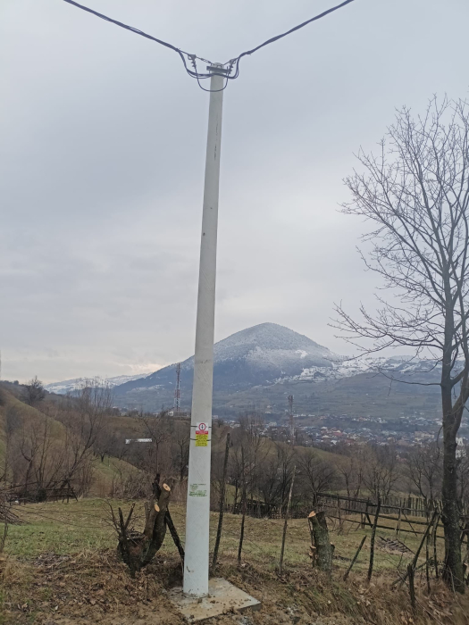 STÂLP DIN FIBRĂ DE STICLĂ PENTRU LINII DE DISTRIBUTIE SCO - SE11 (10M) [1]