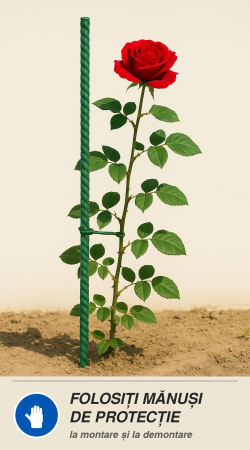 Tutori din fibră de sticlă pentru plante - Set 50 tutori Fibra Sticla Φ 8mm