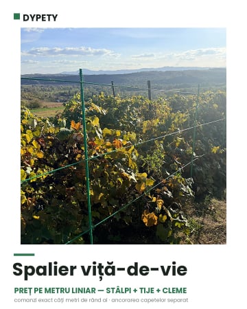 PRODUSE PENTRU GRĂDINĂ DIN FIBRĂ DE STICLĂ - Spalier viță-de-vie din fibră de sticlă — preț pe metru